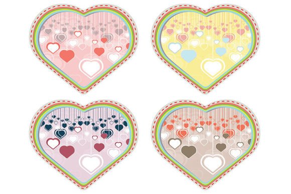 Decorative Hearts Background: Retro Charm for Modern Projects