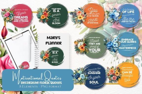 Enhance Your Projects with Decorative Floral Motivational Quotes
