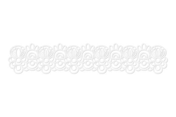 Floral White Lace Strip: A Decorative Font for Elegant Projects