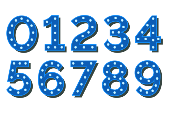 Number Font in Decorative Retro Lamp Bulb: A Designer's Guide