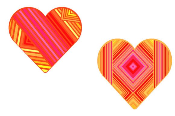 Pink Fire Hearts Decorative Pattened: A Modern Design Asset