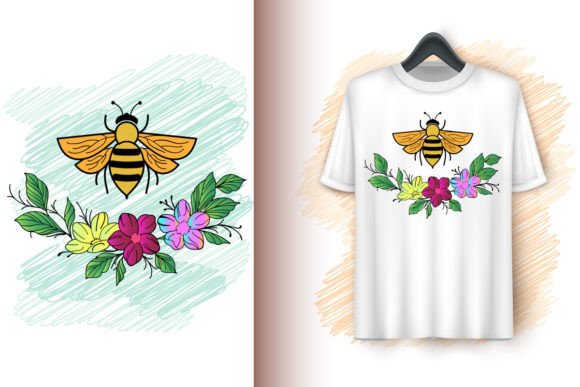 Stunning Floral and Bee Graphics for Creative Projects